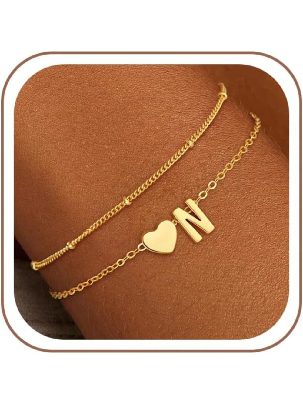 Trendy Gold Initial Bracelets for Women & Teens - Perfect Gift Idea!